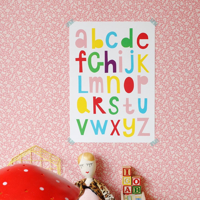 etsy nina in vorm affiche alphabet