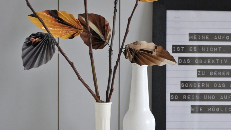 Des feuilles en papier DIY | Shake My Blog