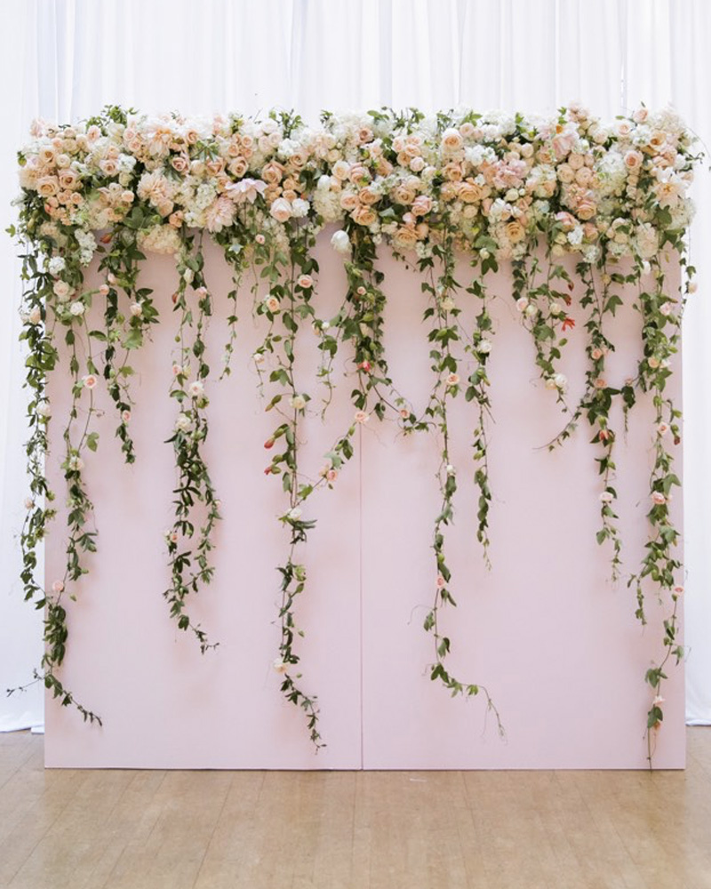 photobooth floral mariage diy