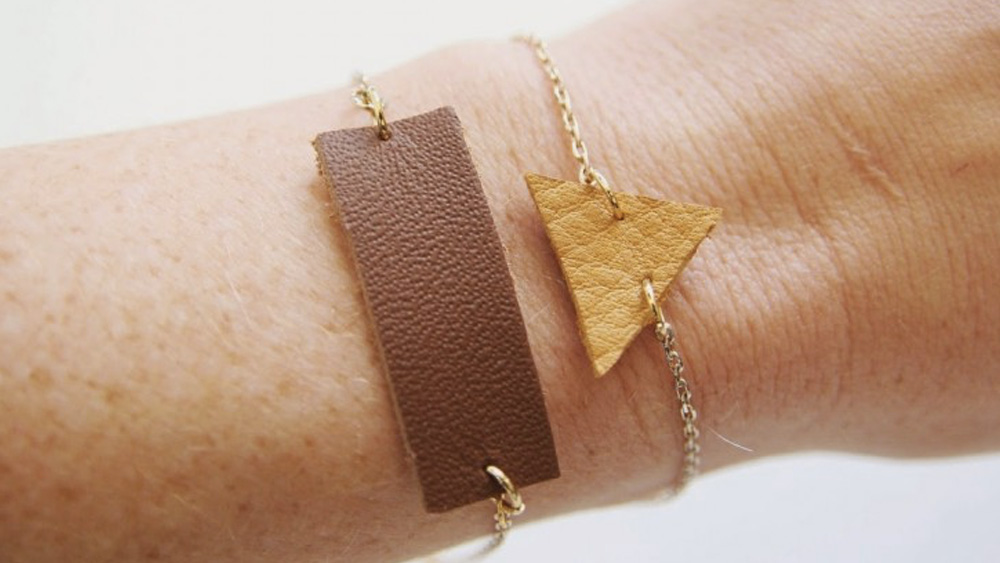 bracelet minimaliste cuir diy