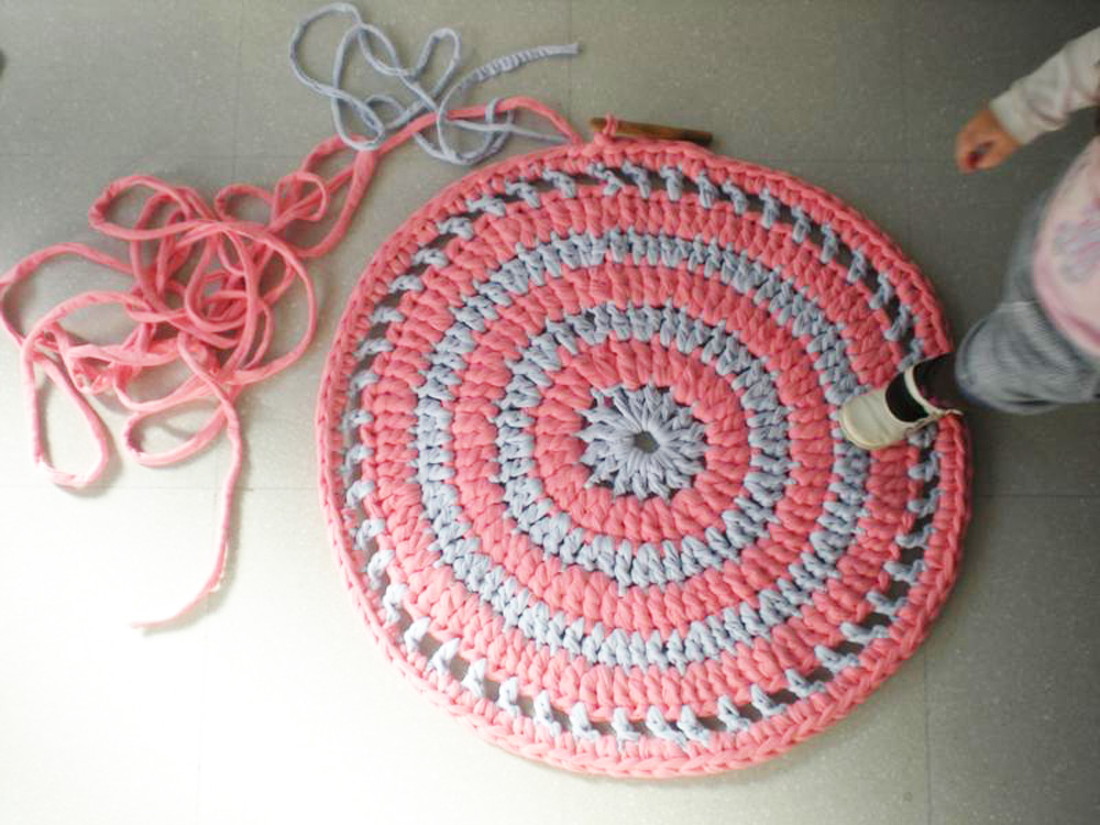tapis crochet diy tricot