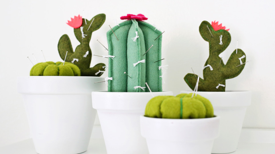 diy cactus feutrine