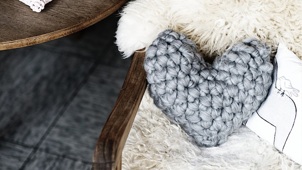 coussin tricot diy