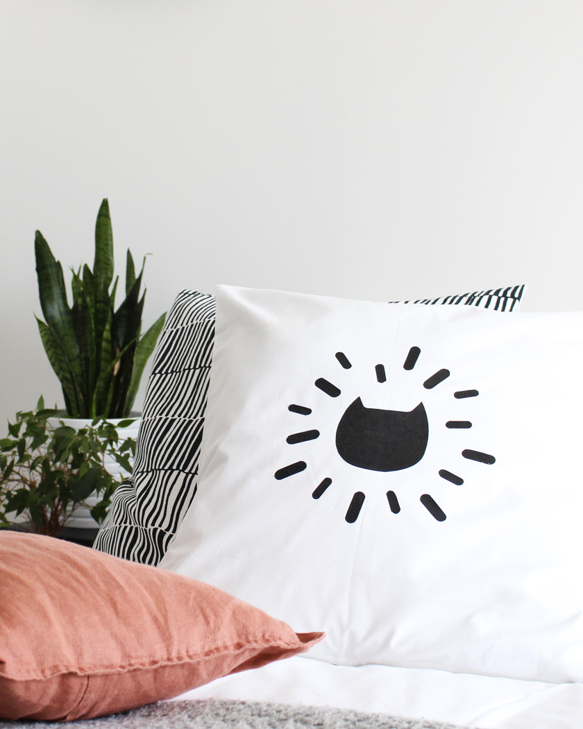 coussin chat diy halloween