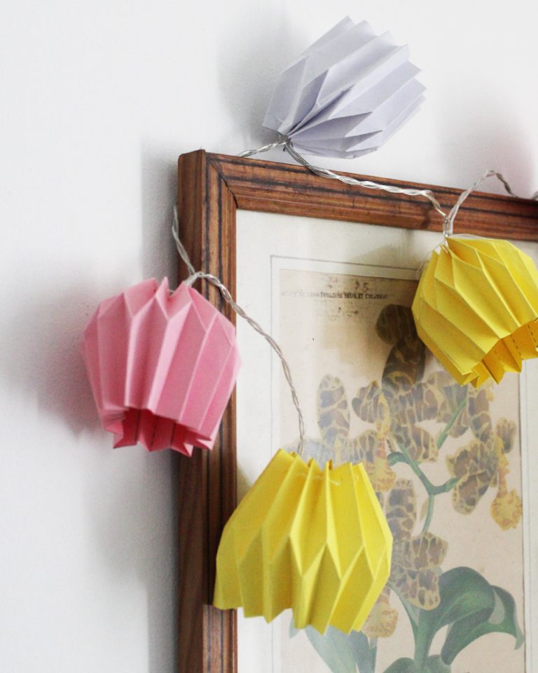 Tuto Vidéo Une guirlande lumineuse en origami DIY Shake My Blog