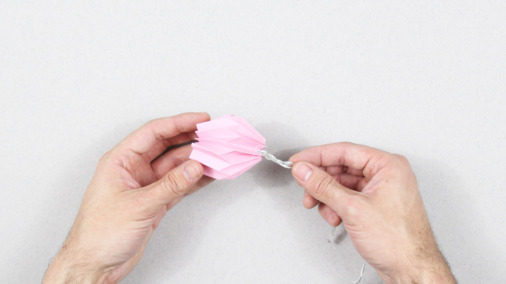 guirlande lumineuse origami diy