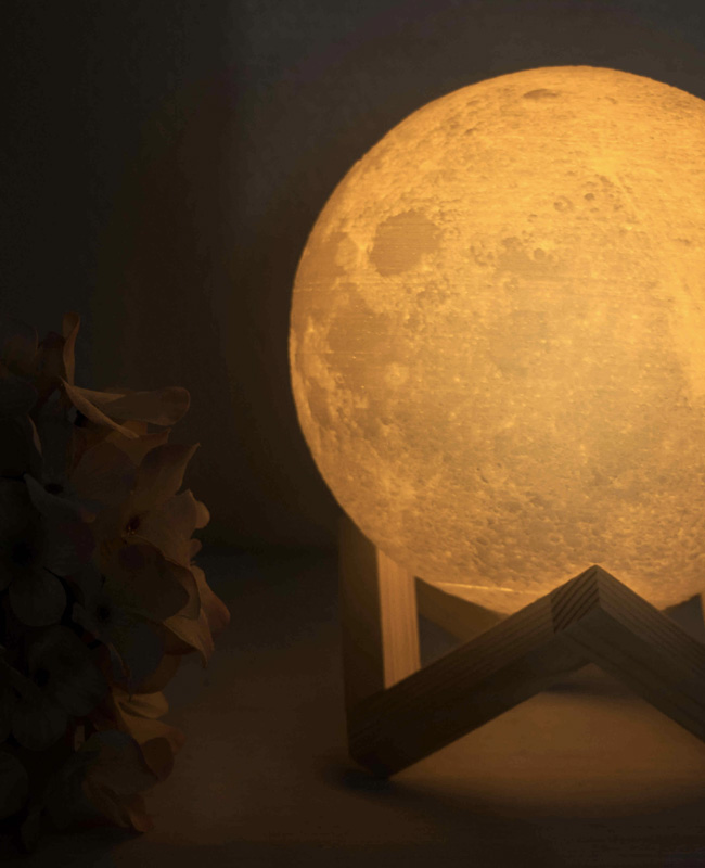lampe chevet lune led astro