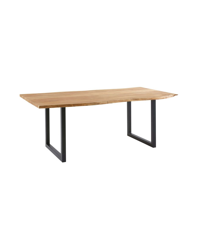 deco industrielle table métal bois