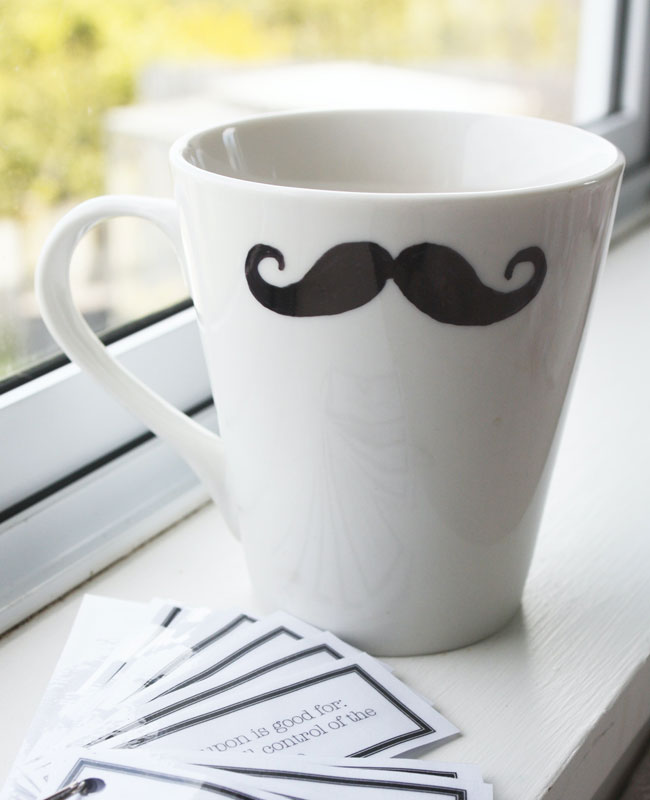 tasse mug diy moustache