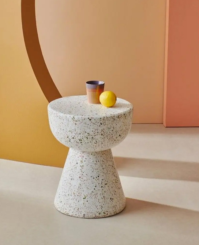 table appoint terrazzo ronde