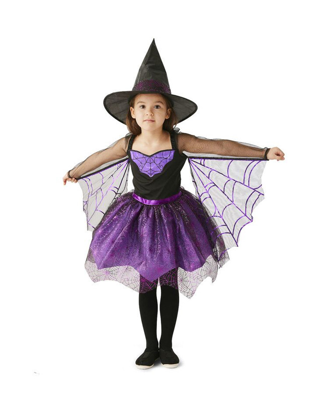 costume sorcière violette halloween