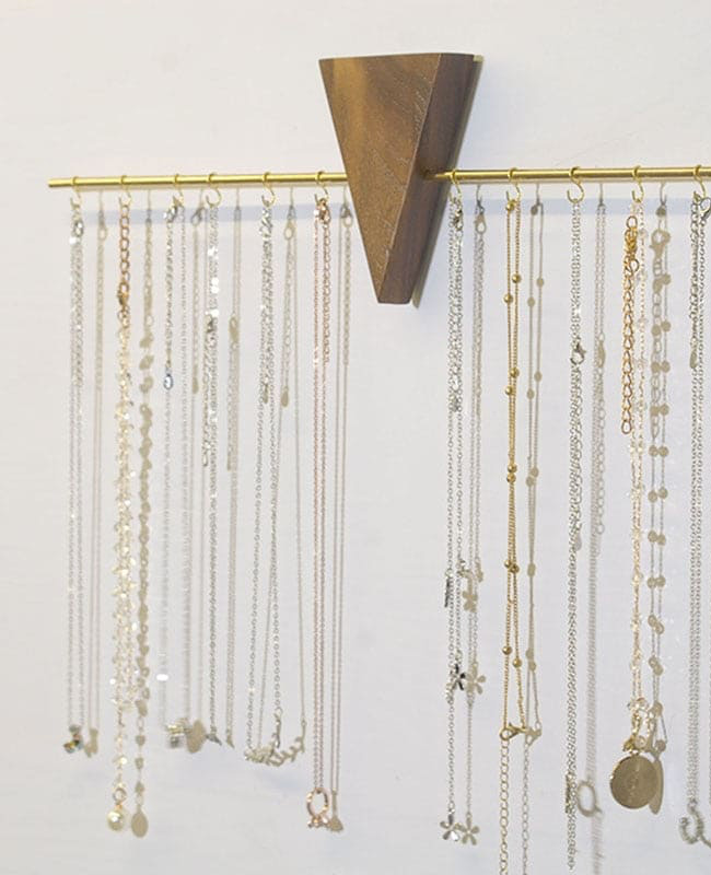 Porte-bijoux Mural 6 Pièces Transparent - Support Collier Et Boucles D'oreilles, Gain De Place, Autocollant
