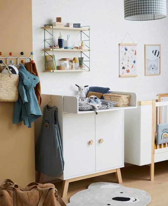 Set De Meubles Lucy - Lit Bébé Évolutif Commode À Langer - Blanc Set De Meubles Lucy - Lit Bébé Évolutif Commode À Langer - Blanc