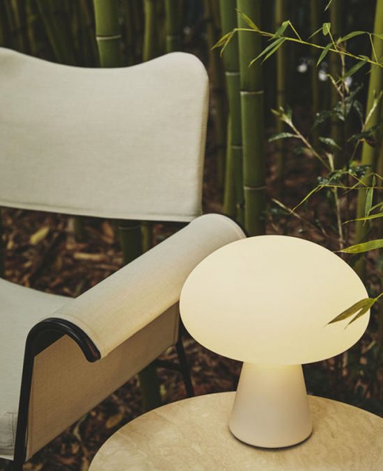 Superbe Lampe Champignon Vintage Orange Des Années 70, En Plastique Et à Commande Tactile