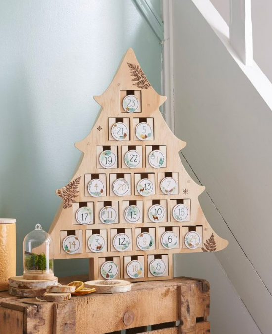 Calendrier De L'Avent à Personnaliser – 24 Sacs Kraft Noël Imprimés + Pinces + Numéros – Kit DIY Sacs Cadeaux Pour Enfants & Adultes
