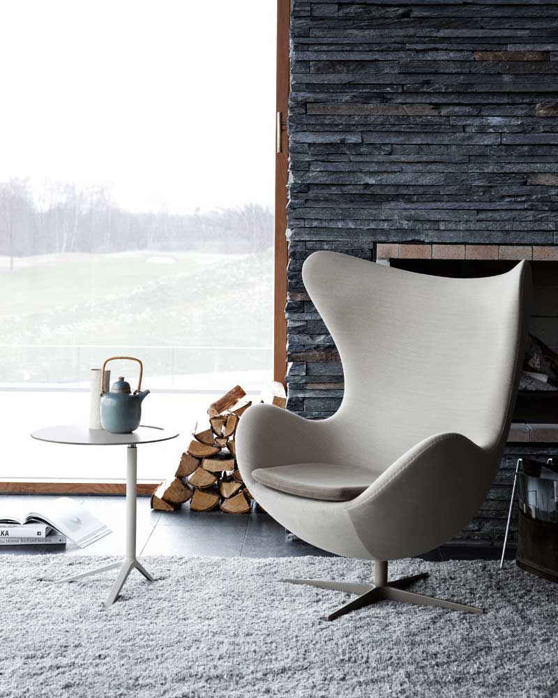 fauteuil pivotant scandinave beige