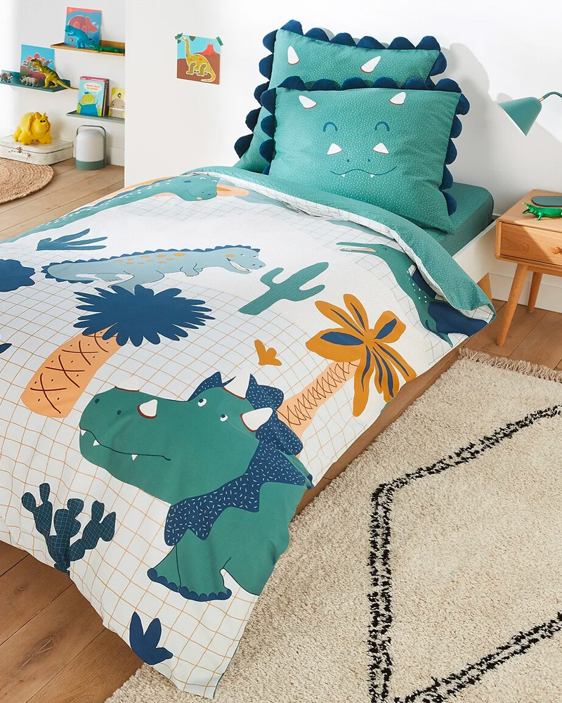 linge de lit dinosaure enfant
