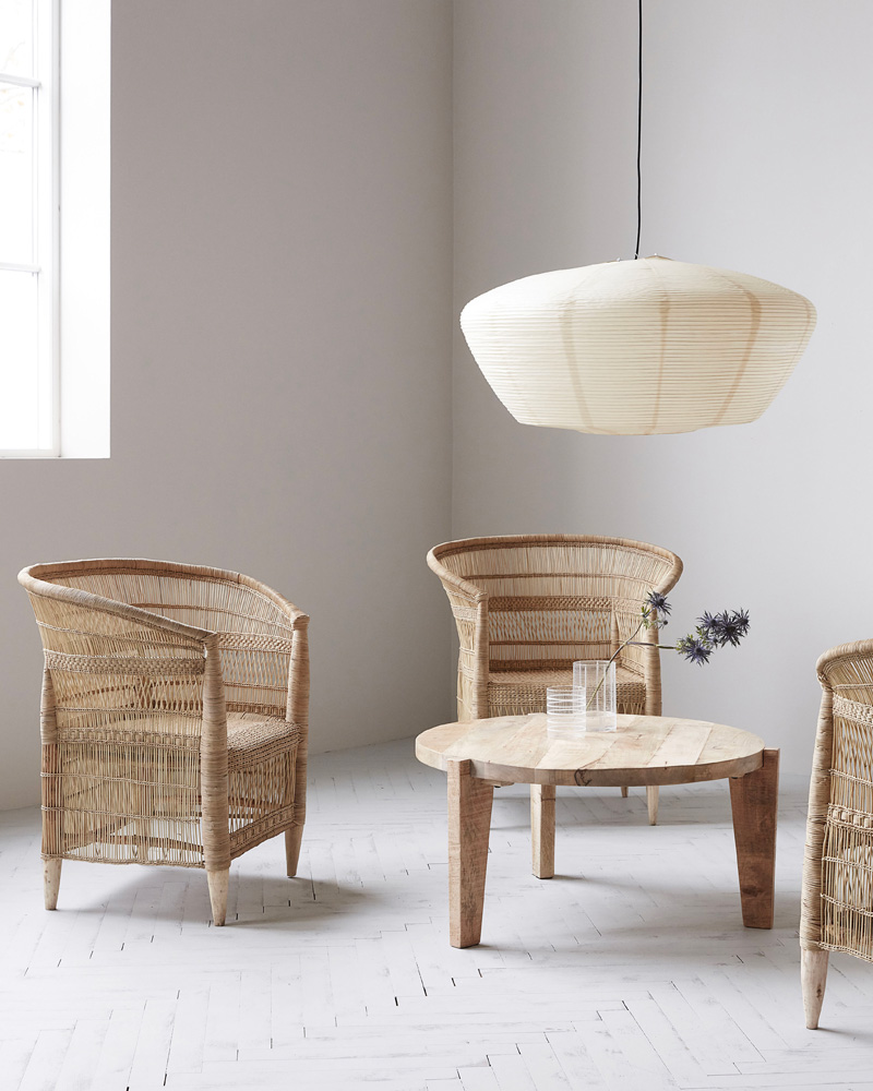 fauteuil fibre végétale