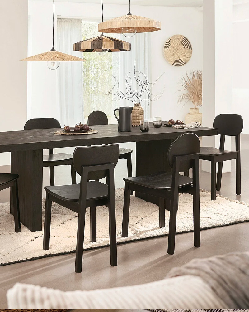 table noire bois