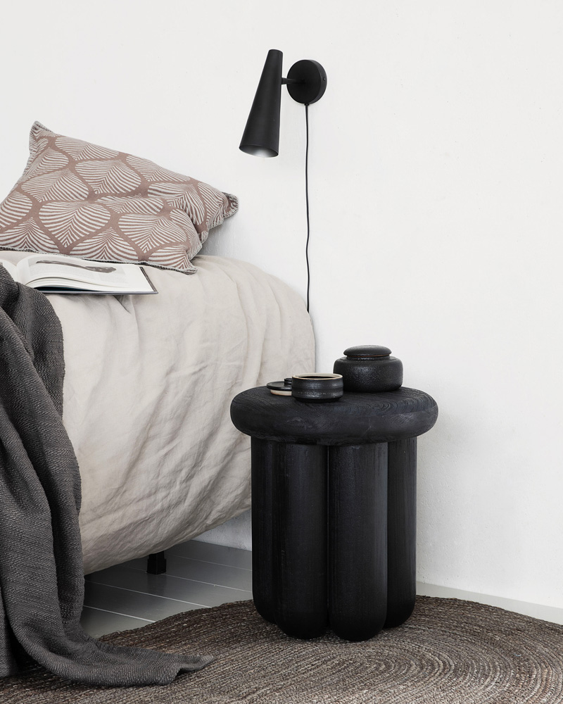 table appoint bois noir