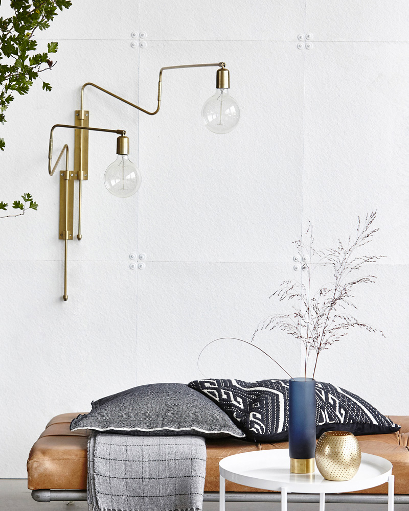 applique murale doree