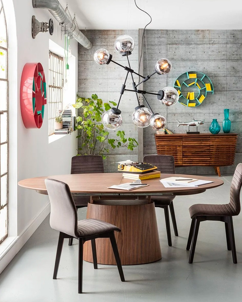 table rallonge ovale