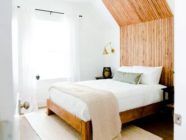 tete de lit bois diy