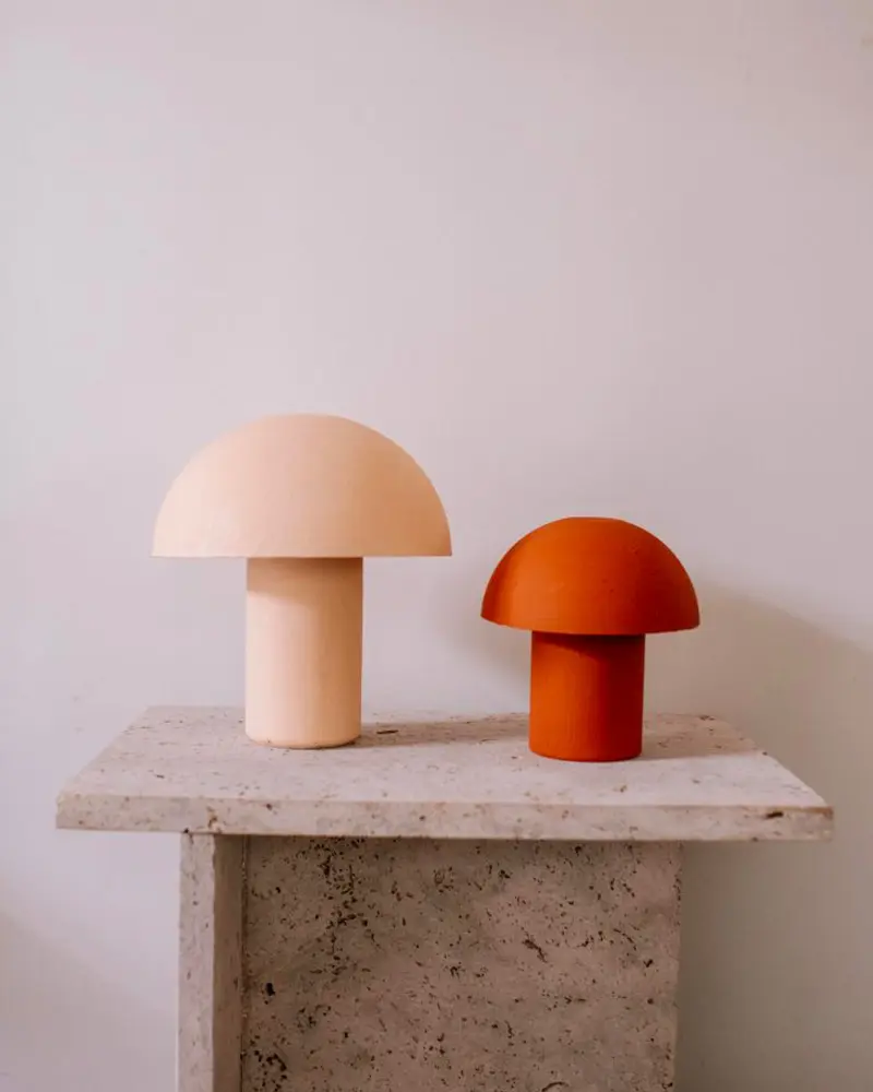 lampe champignon diy coloree