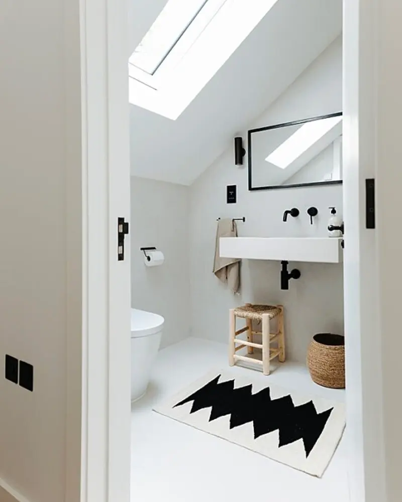 deco appartement minimaliste bois salle de bain