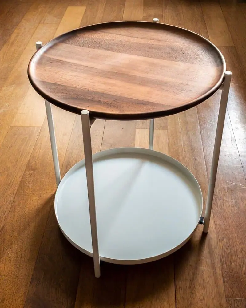 table gladom plateau bois Ikea Hack