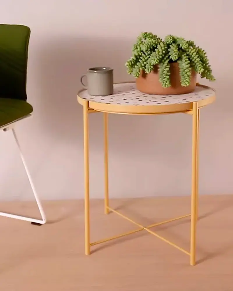 Ikea Hack table gladom mosaïque terrazzo diy