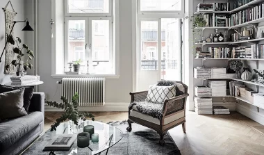 deco appartement campagne gris