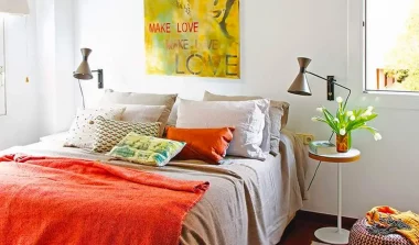 deco appartement vintage orange