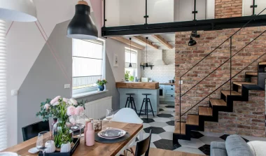 deco loft industriel chic rose