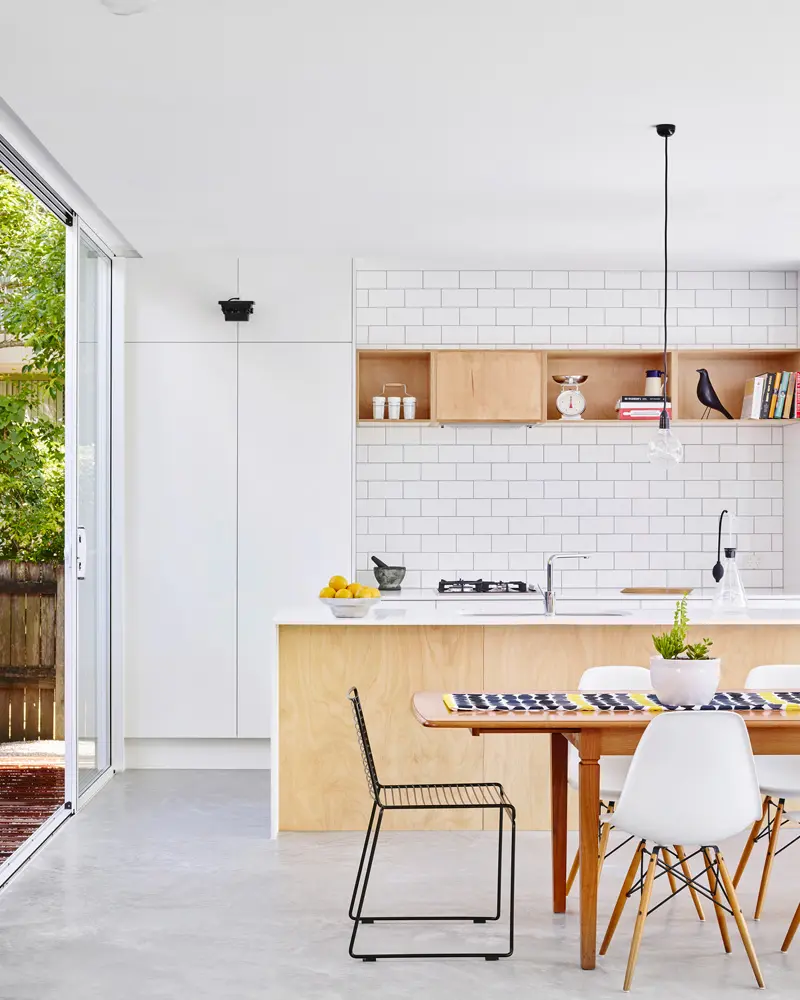cuisine blanche contreplaque