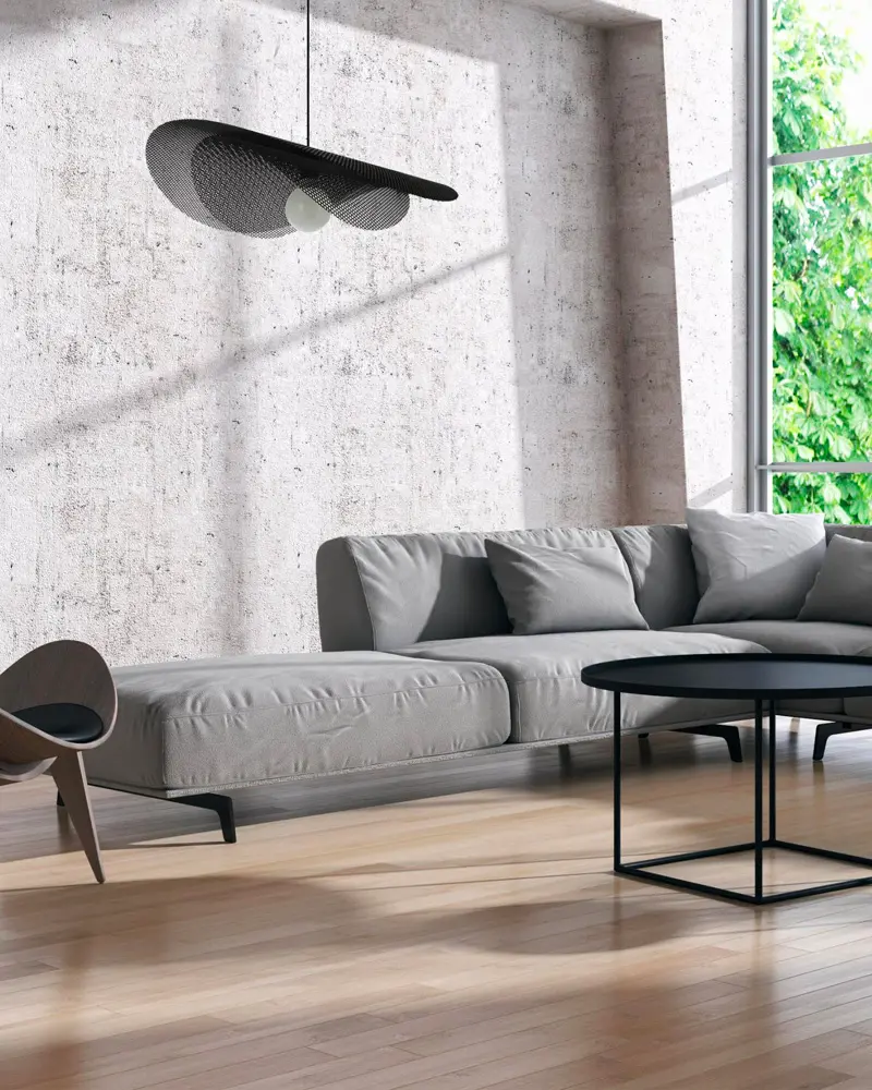 deco salon suspension metal perfore