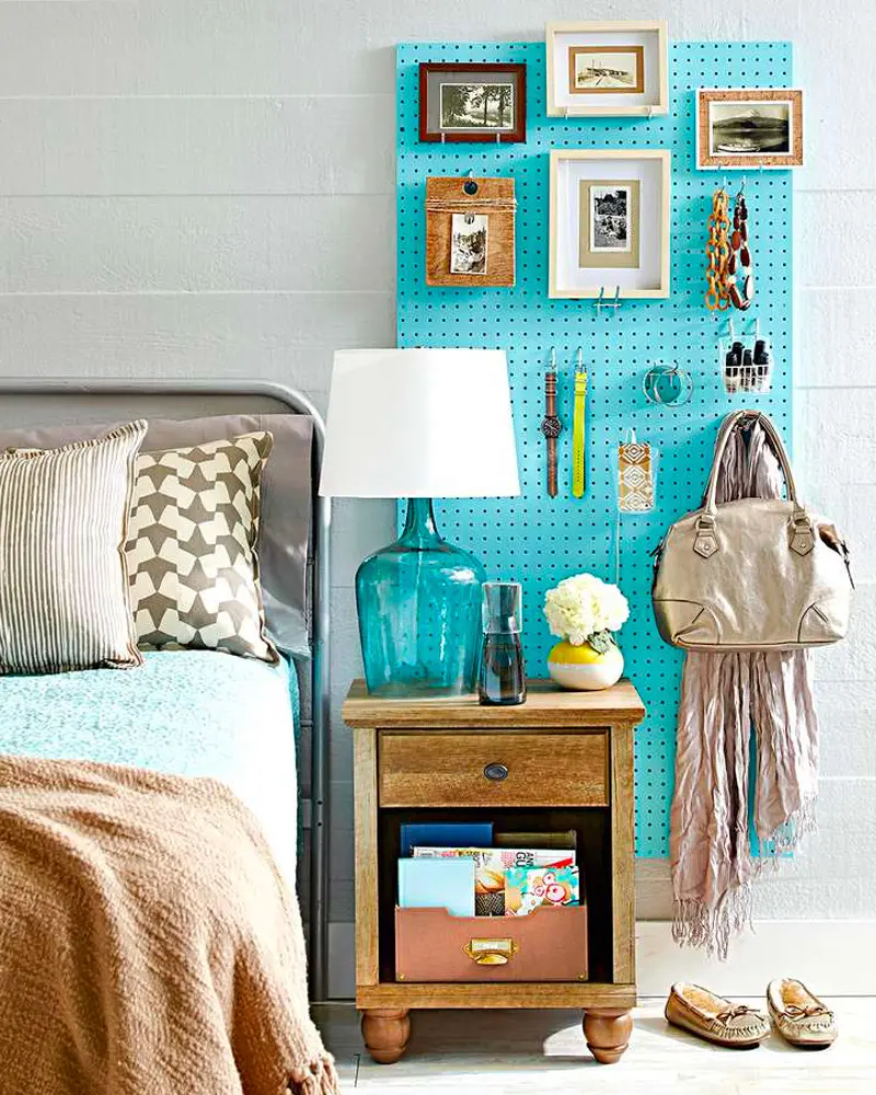 pannier metal perfore deco chambre