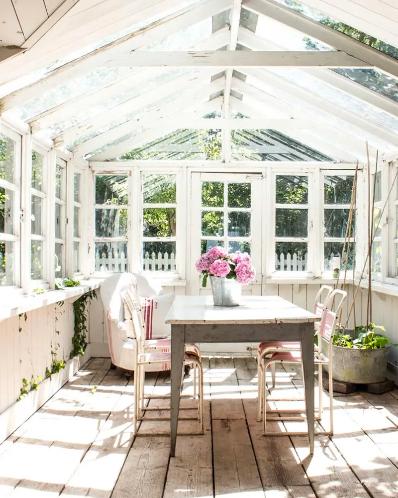 deco maison campagne blanc salle a manger