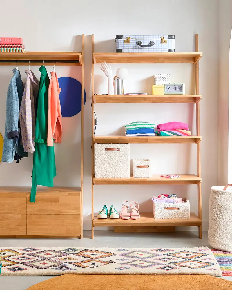 bac rangement tissu bouclette