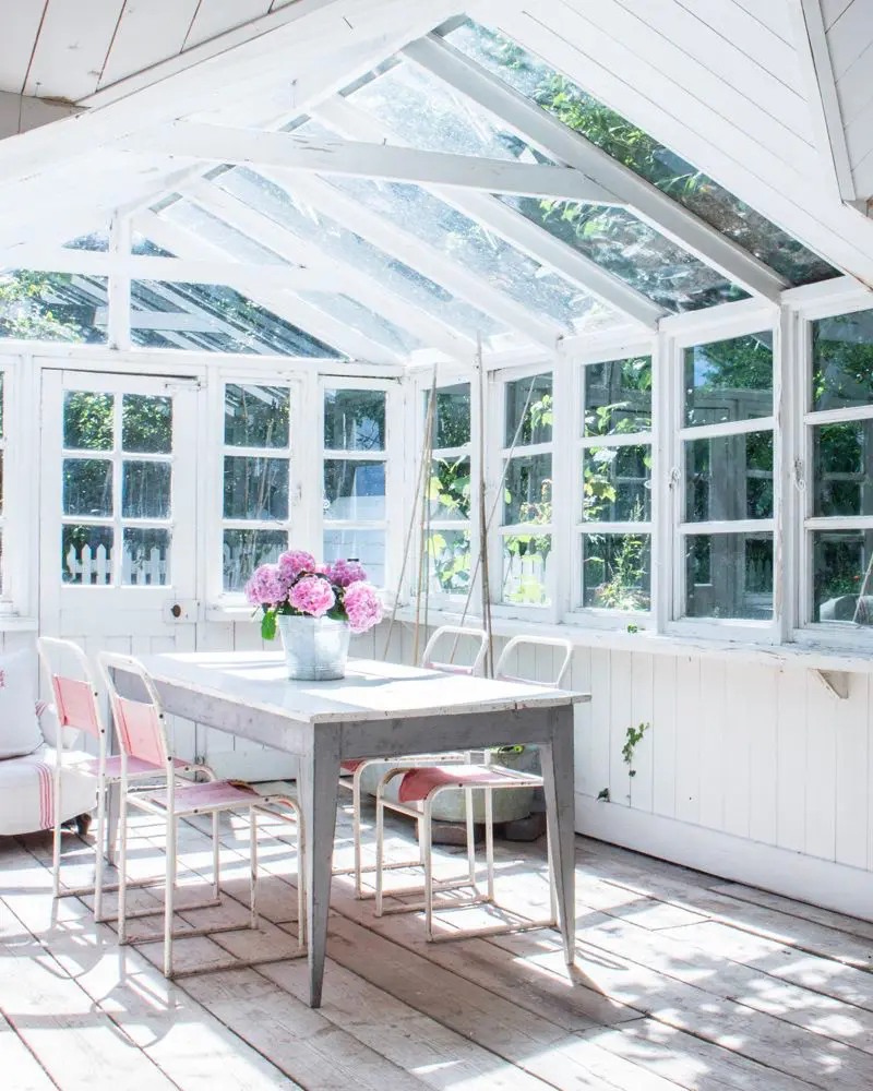 deco maison campagne blanc salle a manger