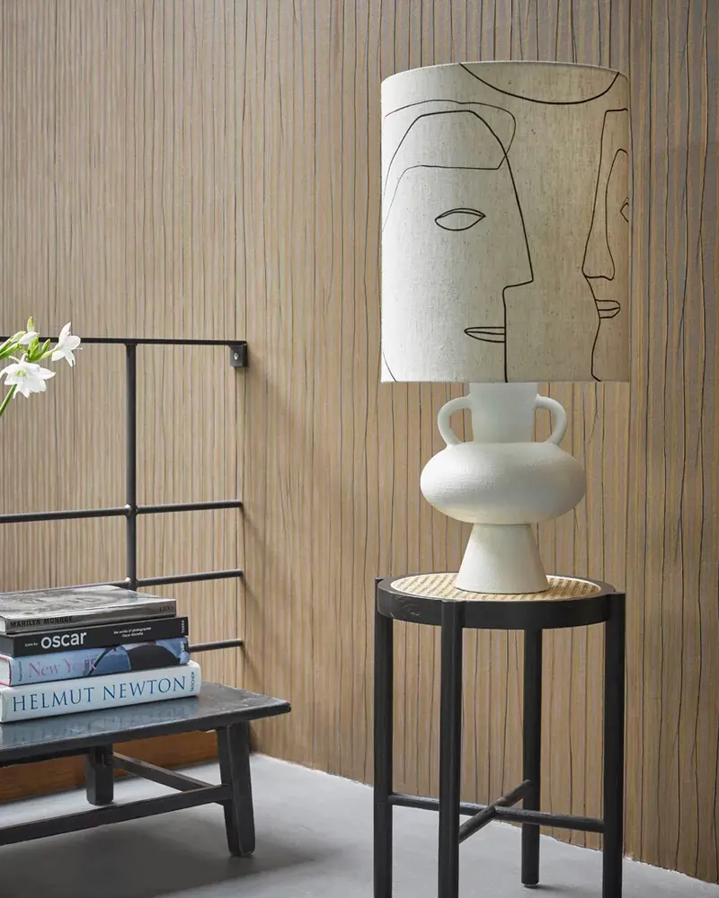 lampe abat jour visage