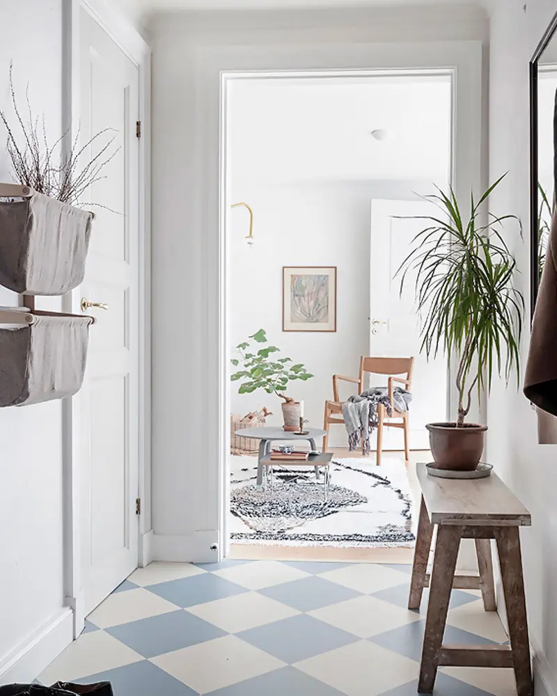 deco appartement campagne scandinave entree