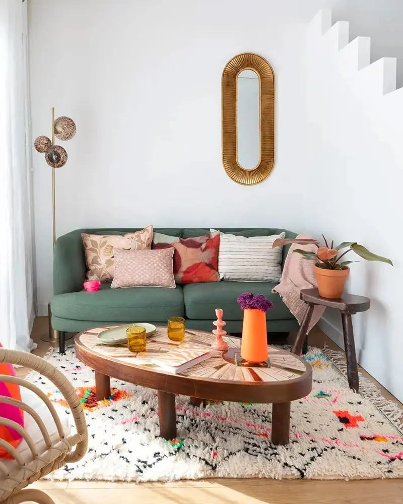 deco salon boheme chic colore