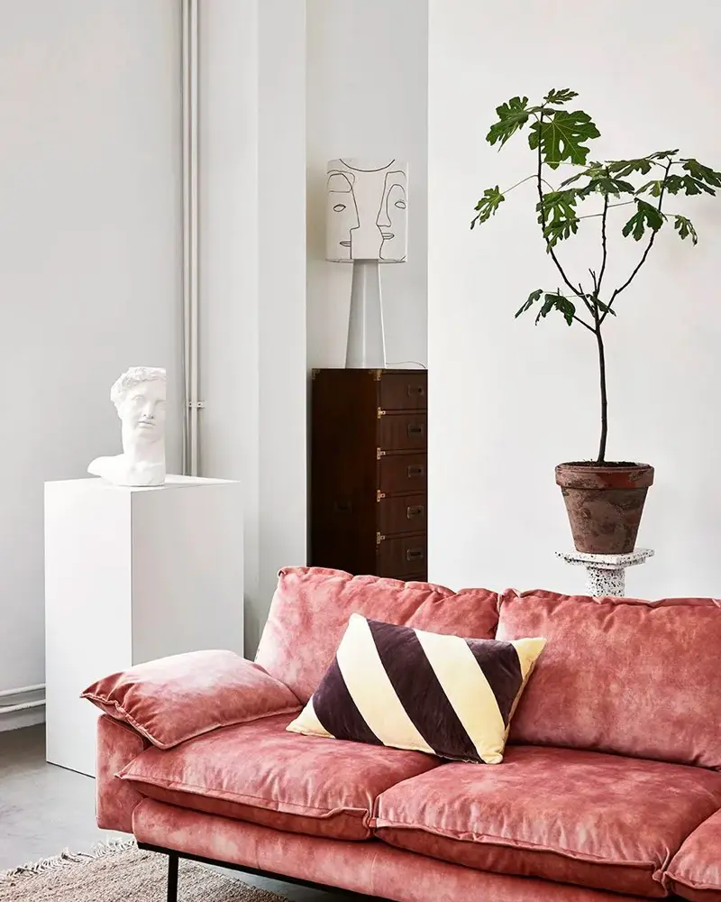 lampe visage deco salon