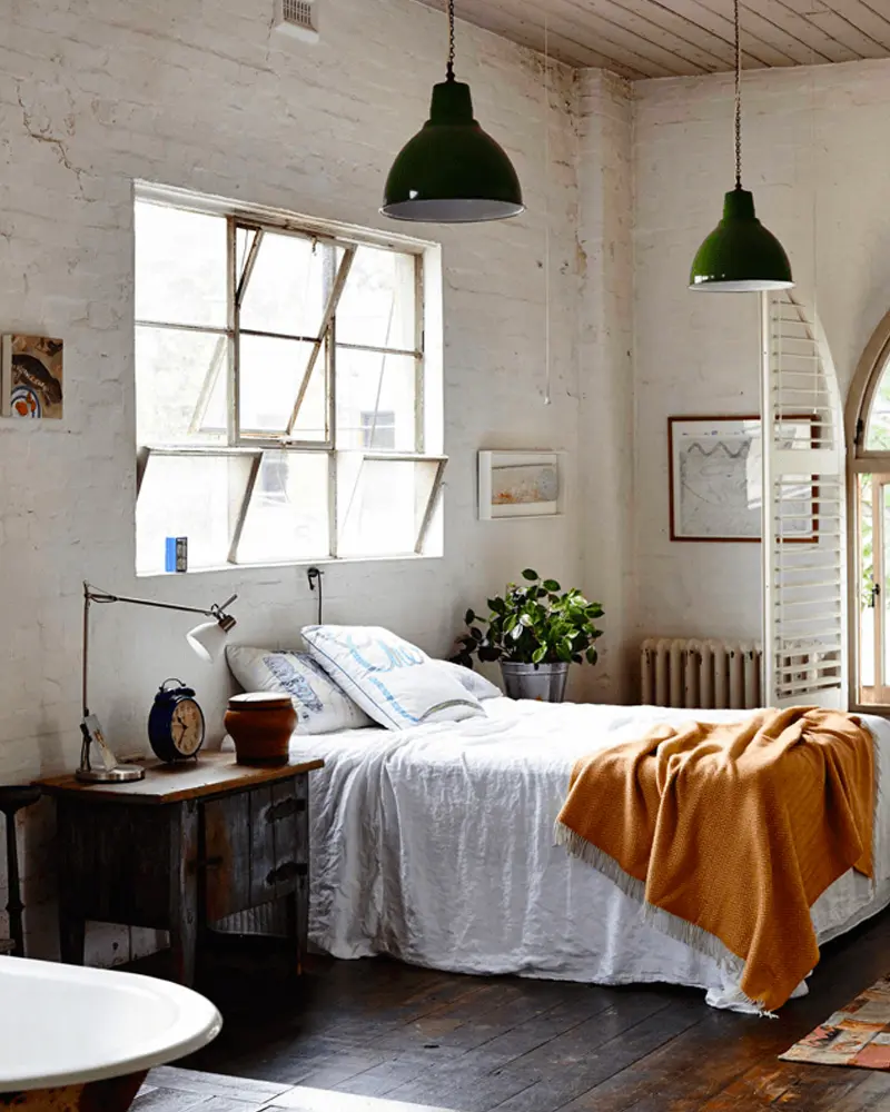 deco chambre cosy cocooning industrielle