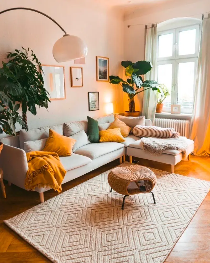 deco salon boheme chic minimaliste