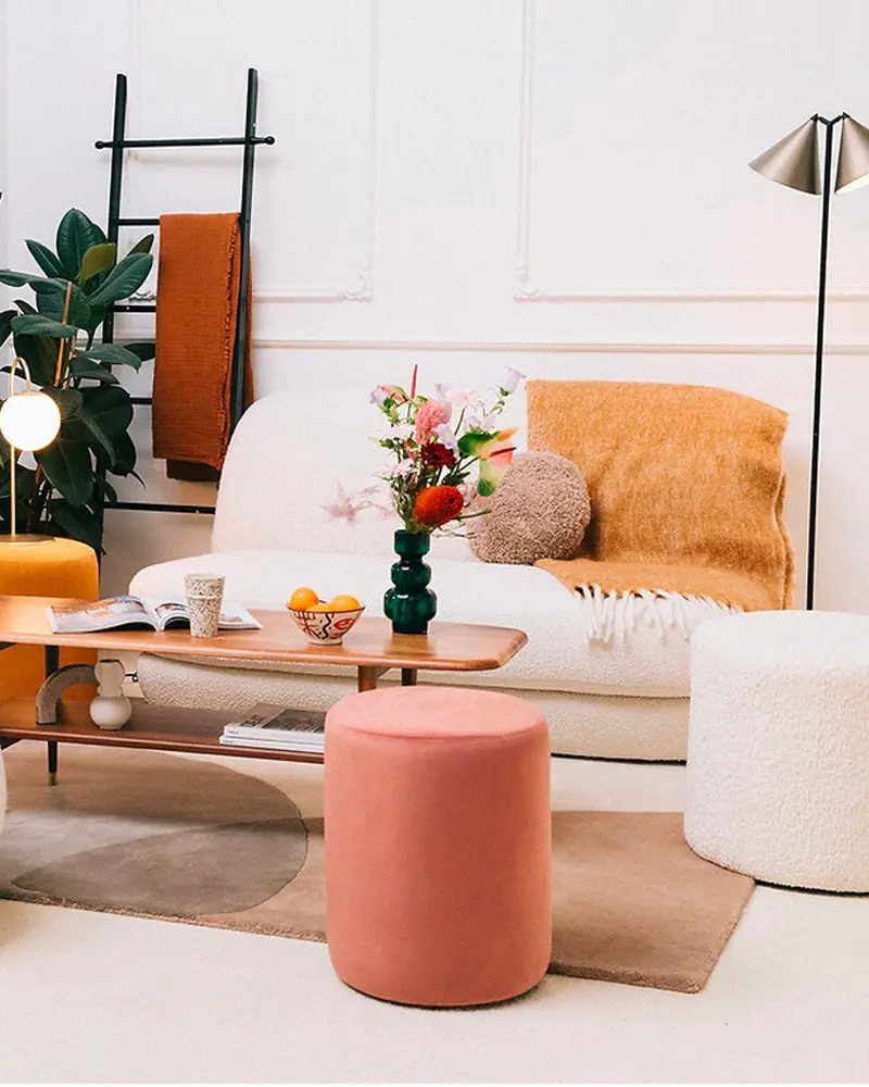 canape tissu bouclette