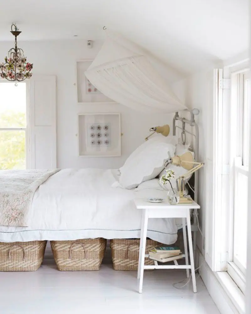 chambre blanc cosy cocooning campagne