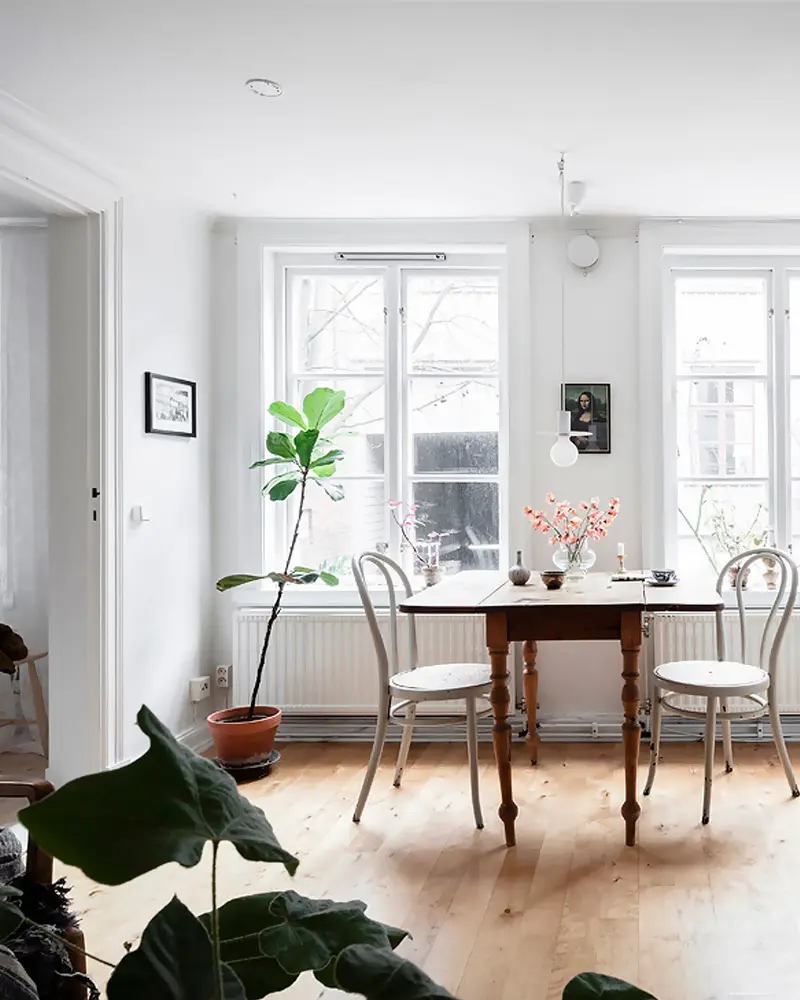 deco appartement campagne scandinave salle a manger
