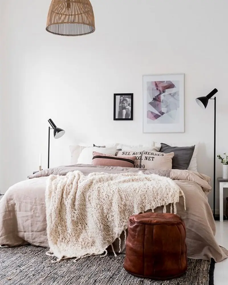 deco chambre cosy cocooning rose